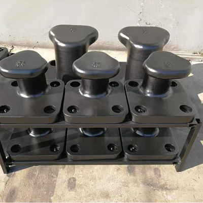 قطعات قایق قایق با سر سه راهی بادوام Bollards چدن دریایی Qt450
