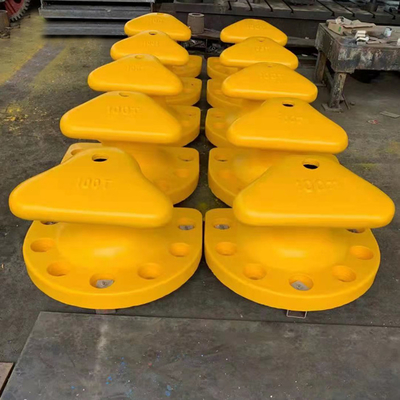 قطعات قایق قایق با سر سه راهی بادوام Bollards چدن دریایی Qt450